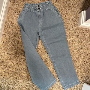 Blue and White Strip pants